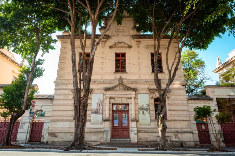 Fachada externa do Museu de Saúde Pública Emílio Ribas